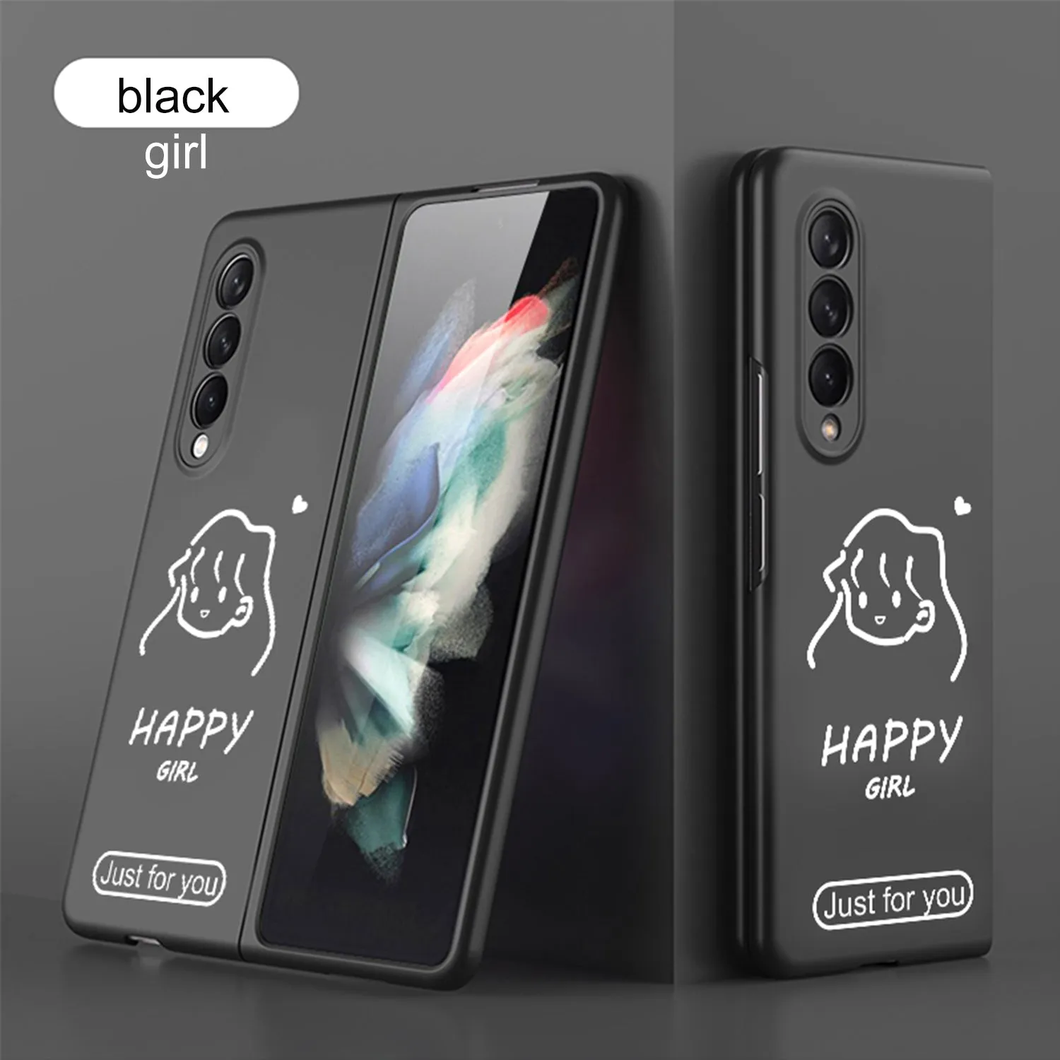 Ultra-Thin Pattern Case For Samsung Galaxy Z Fold 3 5G Case Matte Hard Plastic Protection Case For Galaxy Z Fold3 5G Cover