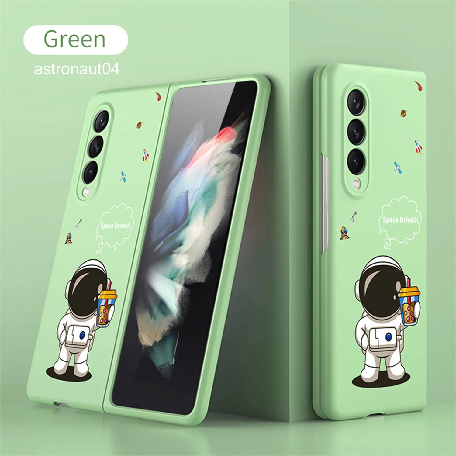 Ultra-Thin Pattern Case For Samsung Galaxy Z Fold 3 5G Case Matte Hard Plastic Protection Case For Galaxy Z Fold3 5G Cover