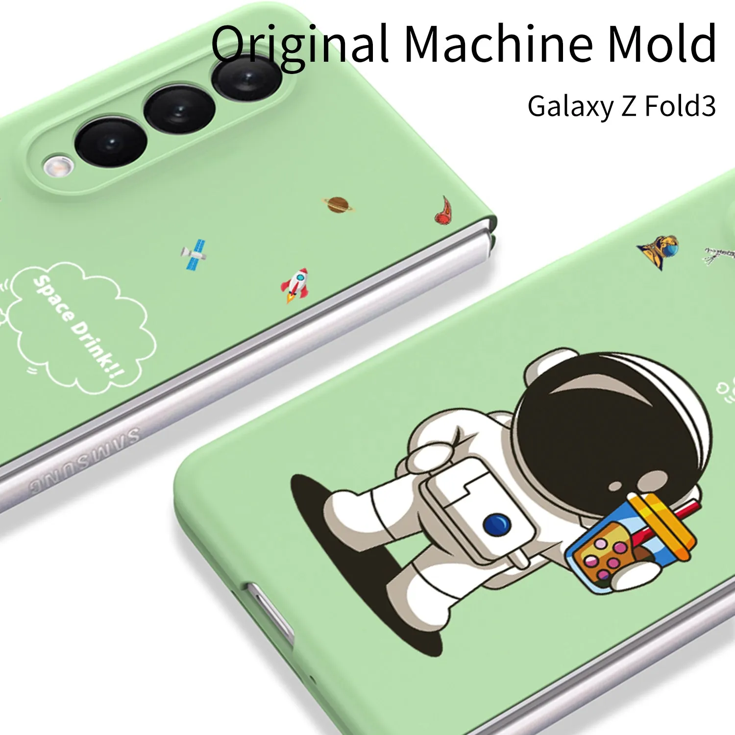 Ultra-Thin Pattern Case For Samsung Galaxy Z Fold 3 5G Case Matte Hard Plastic Protection Case For Galaxy Z Fold3 5G Cover