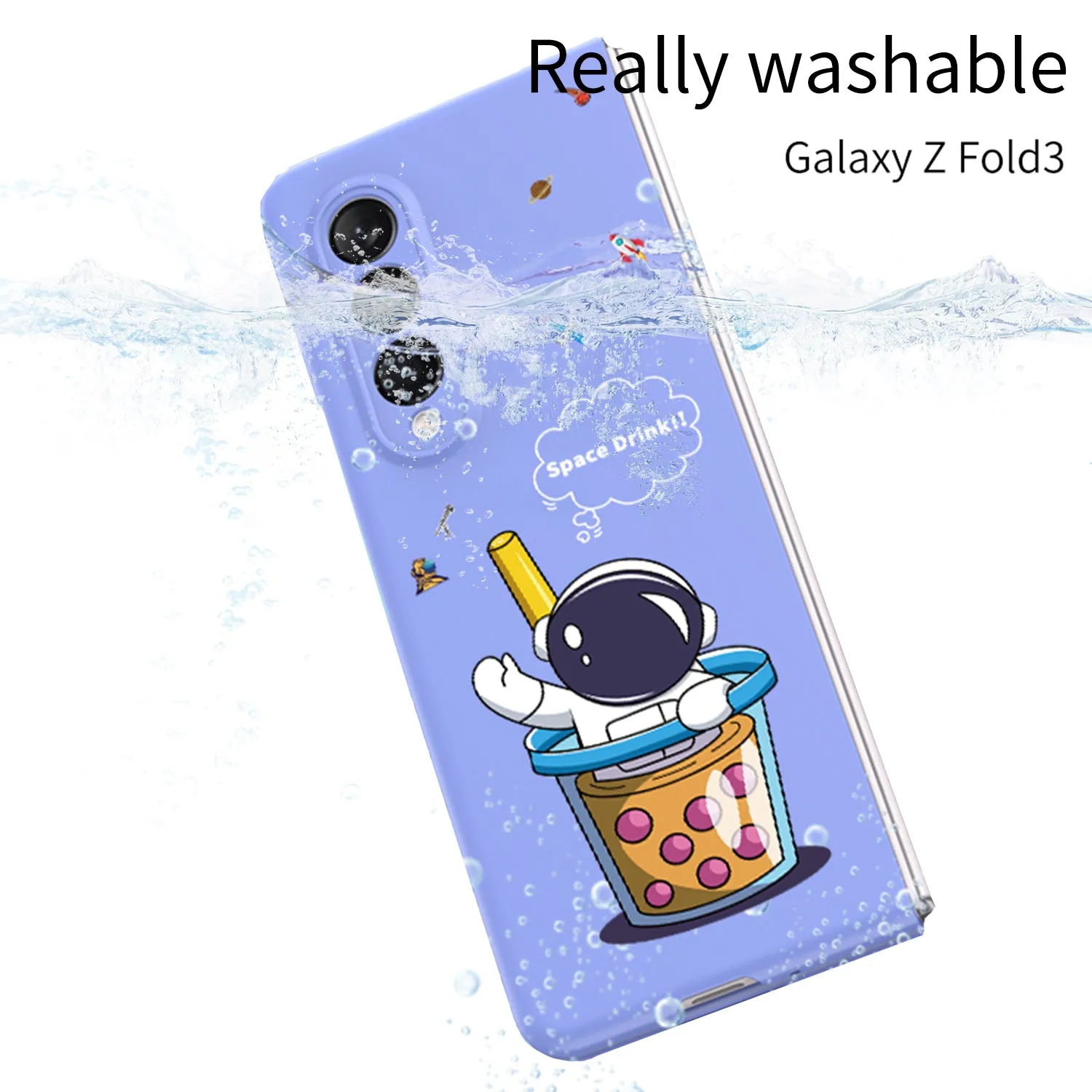 Ultra-Thin Pattern Case For Samsung Galaxy Z Fold 3 5G Case Matte Hard Plastic Protection Case For Galaxy Z Fold3 5G Cover
