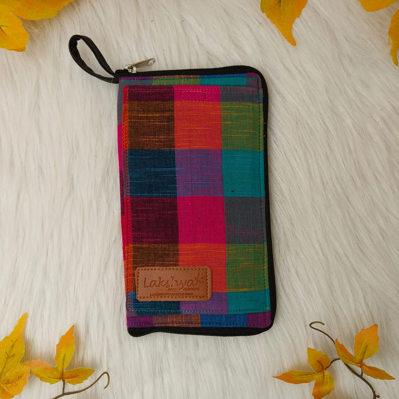 Utility Wallets Madras Checks Design
