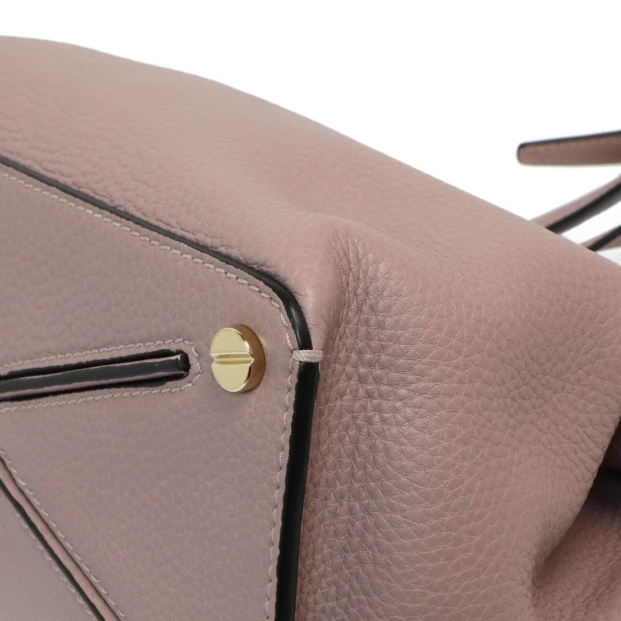 Valentino Mauve Pebbled Calfskin Medium Joylock Satchel