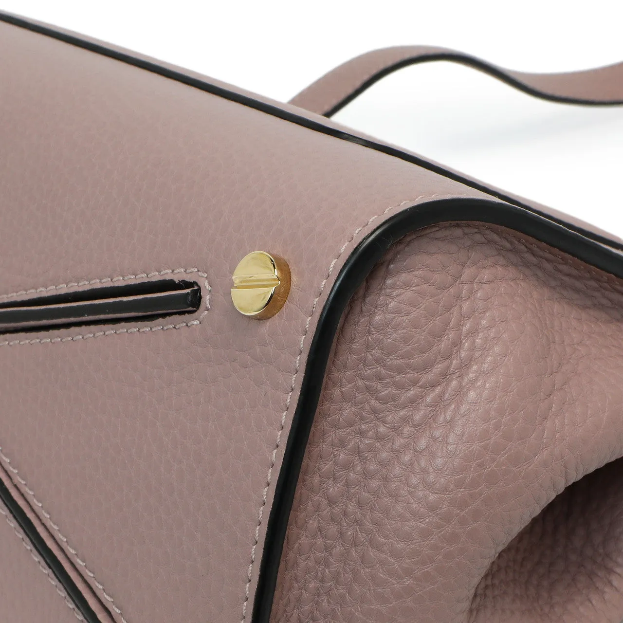 Valentino Mauve Pebbled Calfskin Medium Joylock Satchel