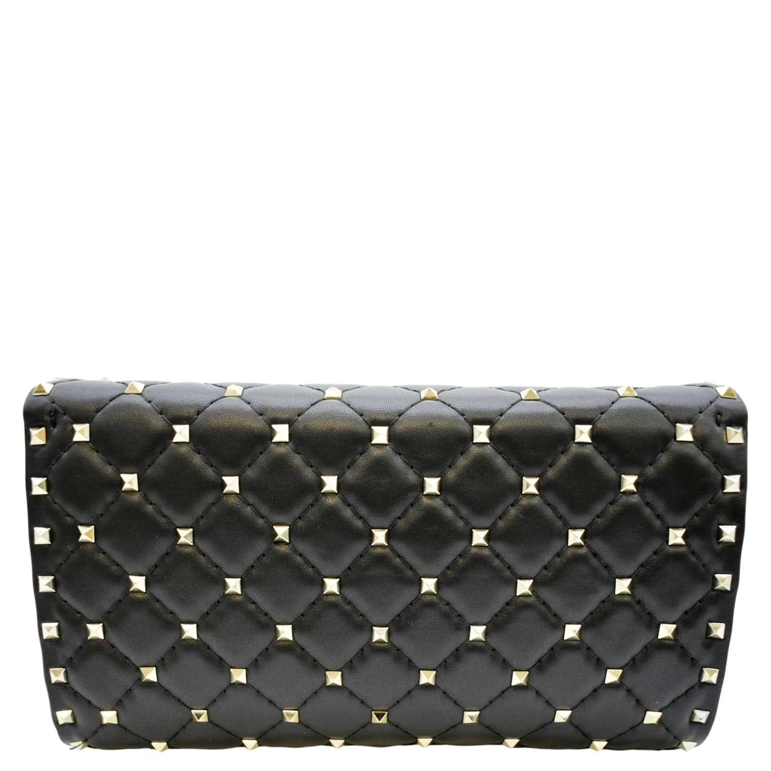 VALENTINO Rockstud Spike Leather Crossbody Bag Black