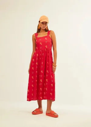 Vestido Xantik Tirante Ancho Green Citrus