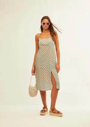 Vestido Xantik Tirantes Apertura Lateral Cream Balloons