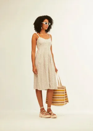 Vestido Xantik Tirantes con Botones Grey Daisy