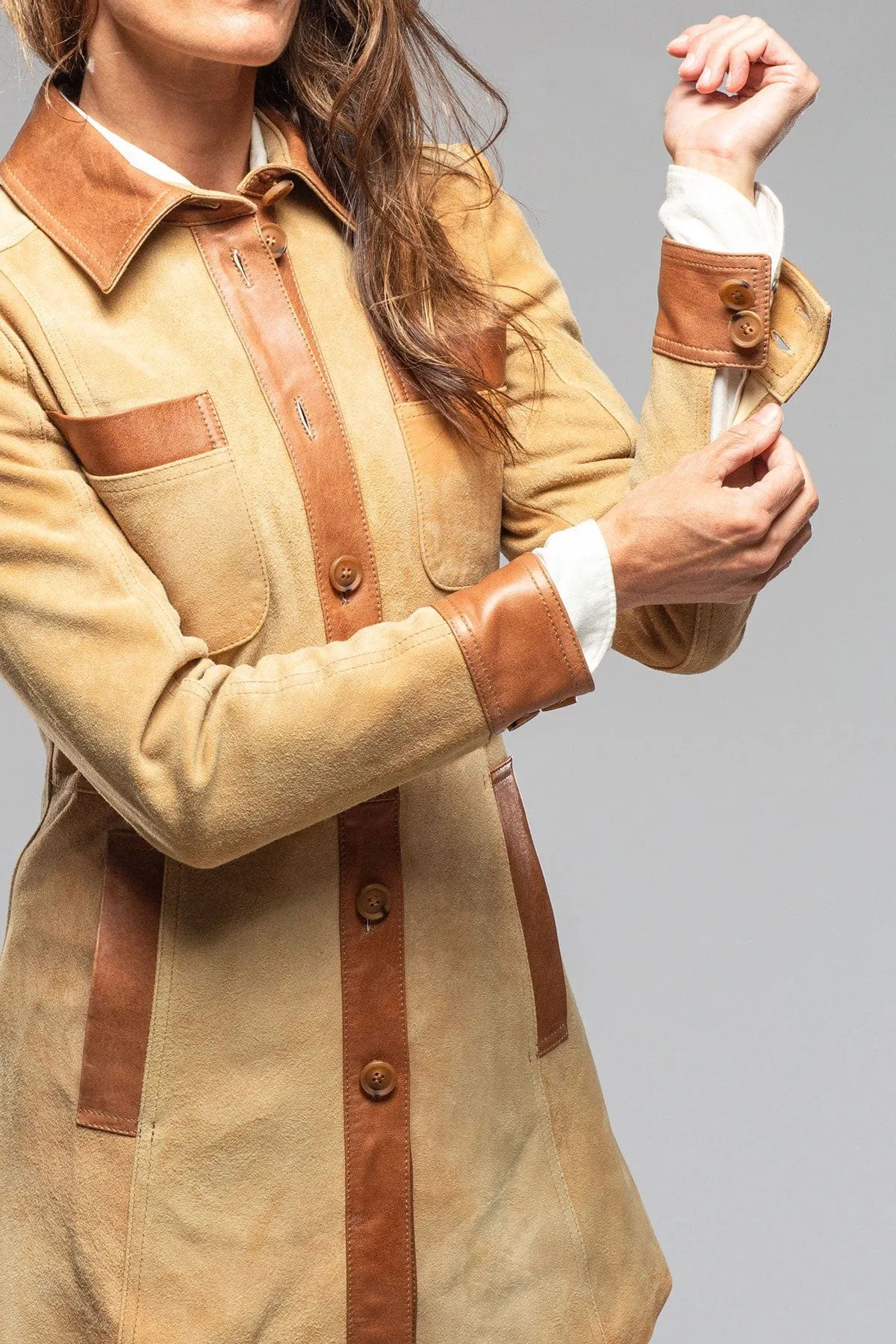 Vienna Woods Shirt Jacket In Palomino/Cognac