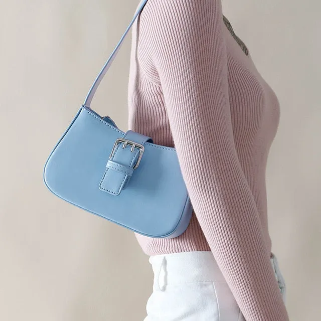Vintage Alligator Baguette Shape Bag Luxury Leather Handbag 2020 New Fashion Shoulder Bag Womens Messenger Crossbody Bags