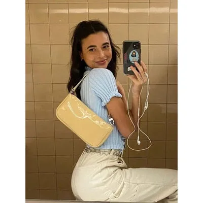Vintage Alligator Baguette Shape Bag Luxury Leather Handbag 2020 New Fashion Shoulder Bag Womens Messenger Crossbody Bags
