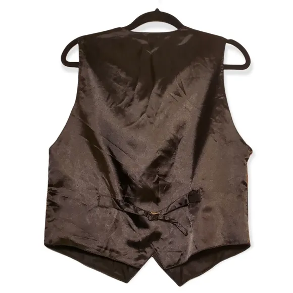 Vintage &quot;New New New US&quot; Gorgeous Unique Leather Patchwork Animal Vest Waistcoat