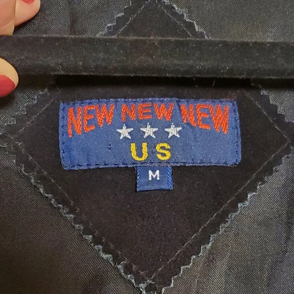 Vintage &quot;New New New US&quot; Gorgeous Unique Leather Patchwork Animal Vest Waistcoat