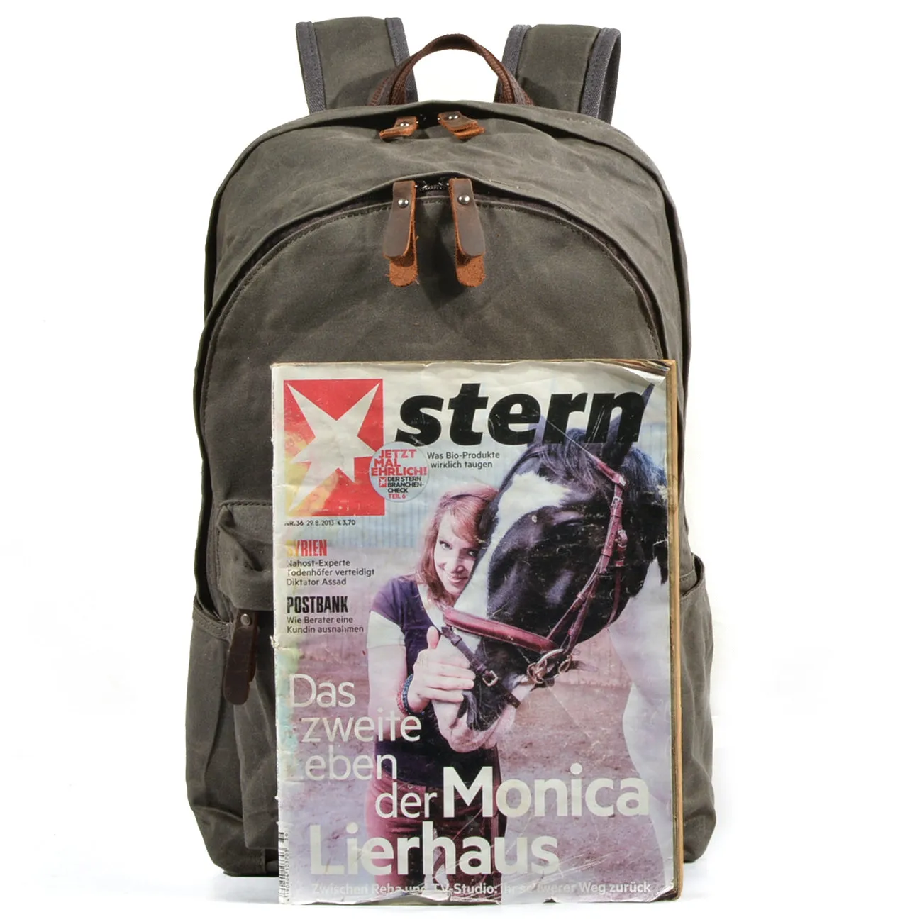 Vintage Canvas Book Bag | AMSTERDAM