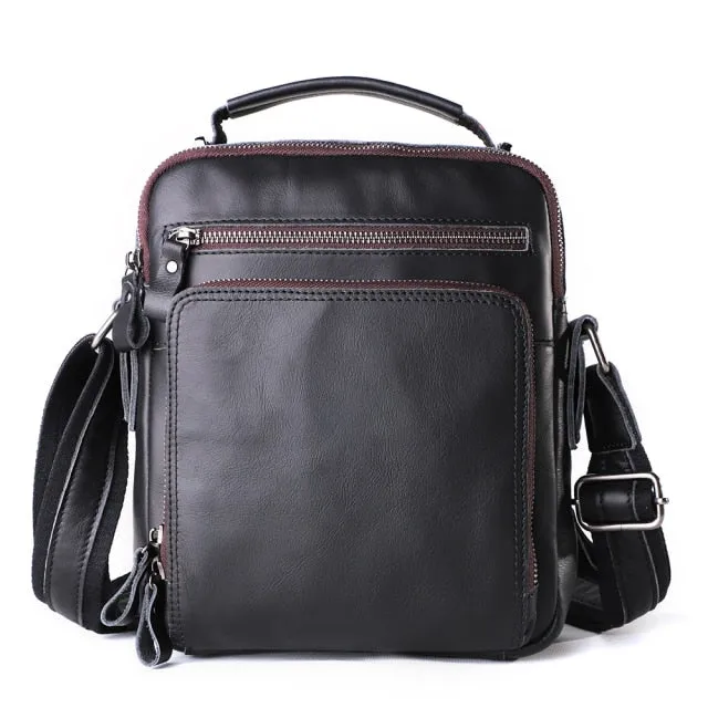 Vintage Fashion Genuine Leather Messenger Bag Shoulder Bag Crossbody Bag