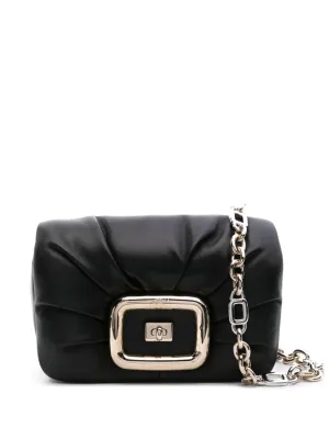 Viv choc mini leather crossbody bag