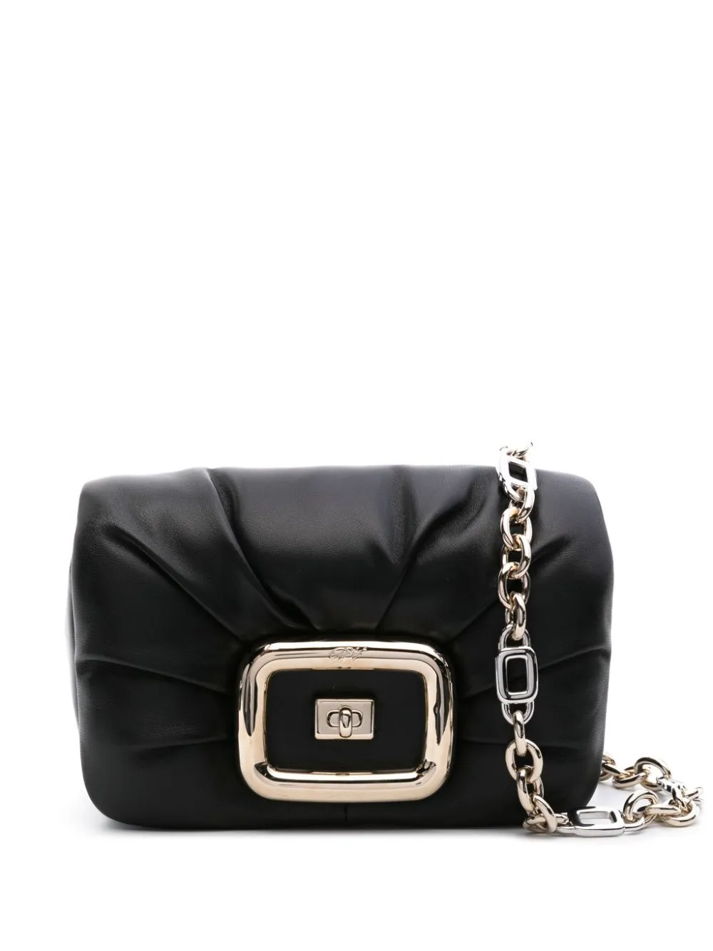 Viv choc mini leather crossbody bag