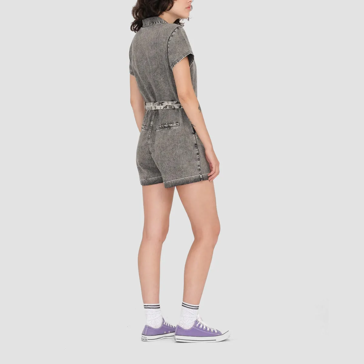 Volcom Asphalt Romper Black - Womens
