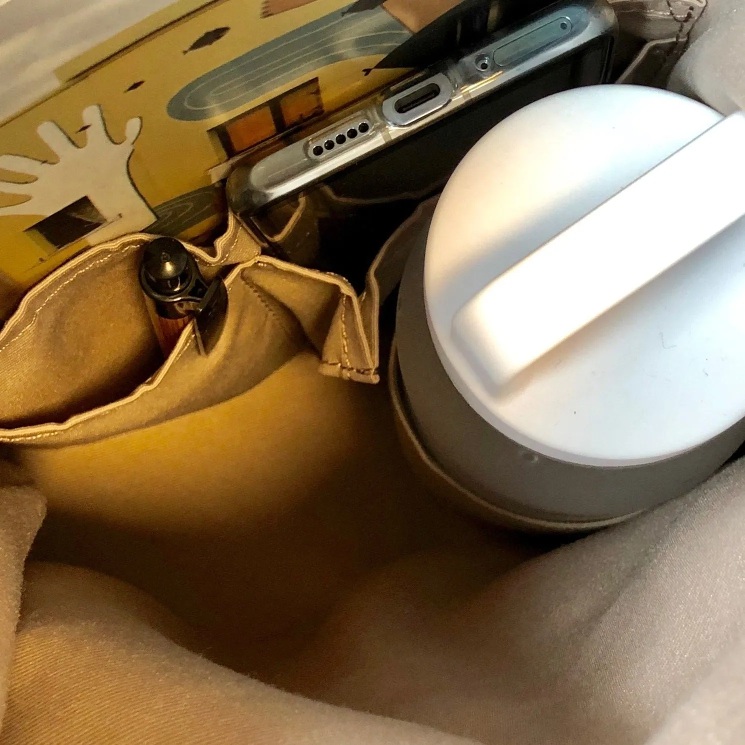Voyage Backpack with Draw-String and Leather Trim
