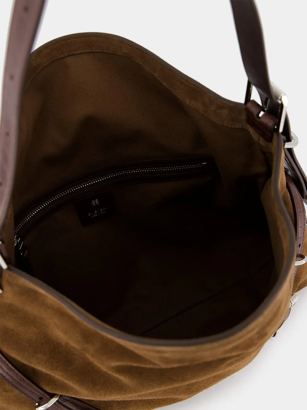 Voyou Medium Suede Shoulder Bag