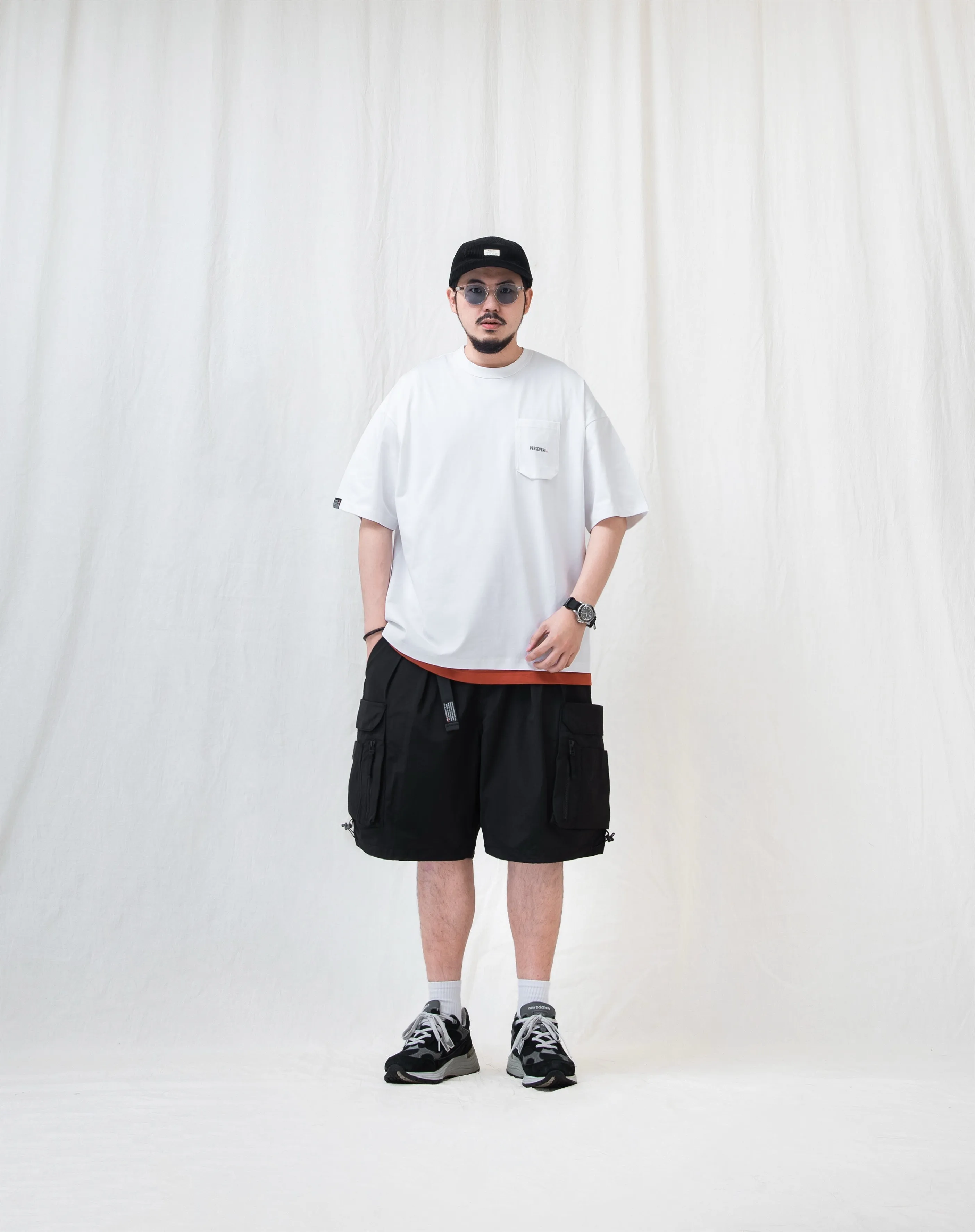 WATER-REPELLENT FUNCTIONAL CARGO SHORTS