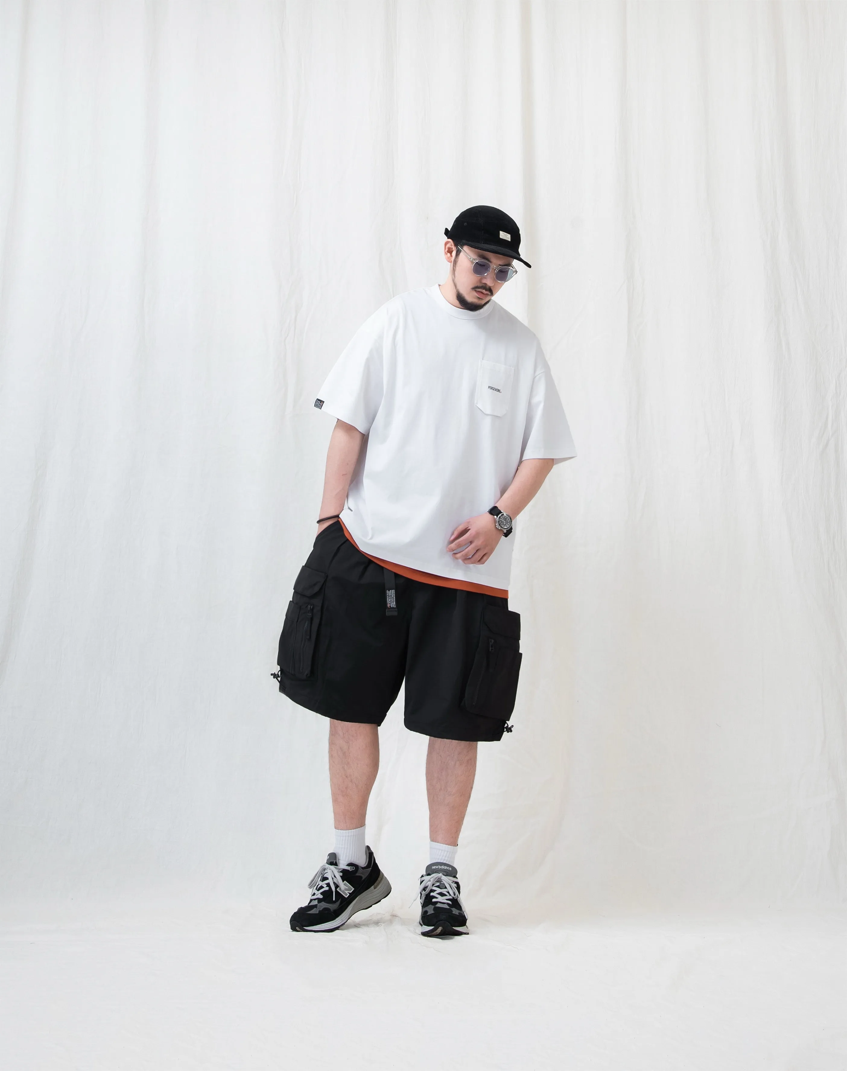WATER-REPELLENT FUNCTIONAL CARGO SHORTS