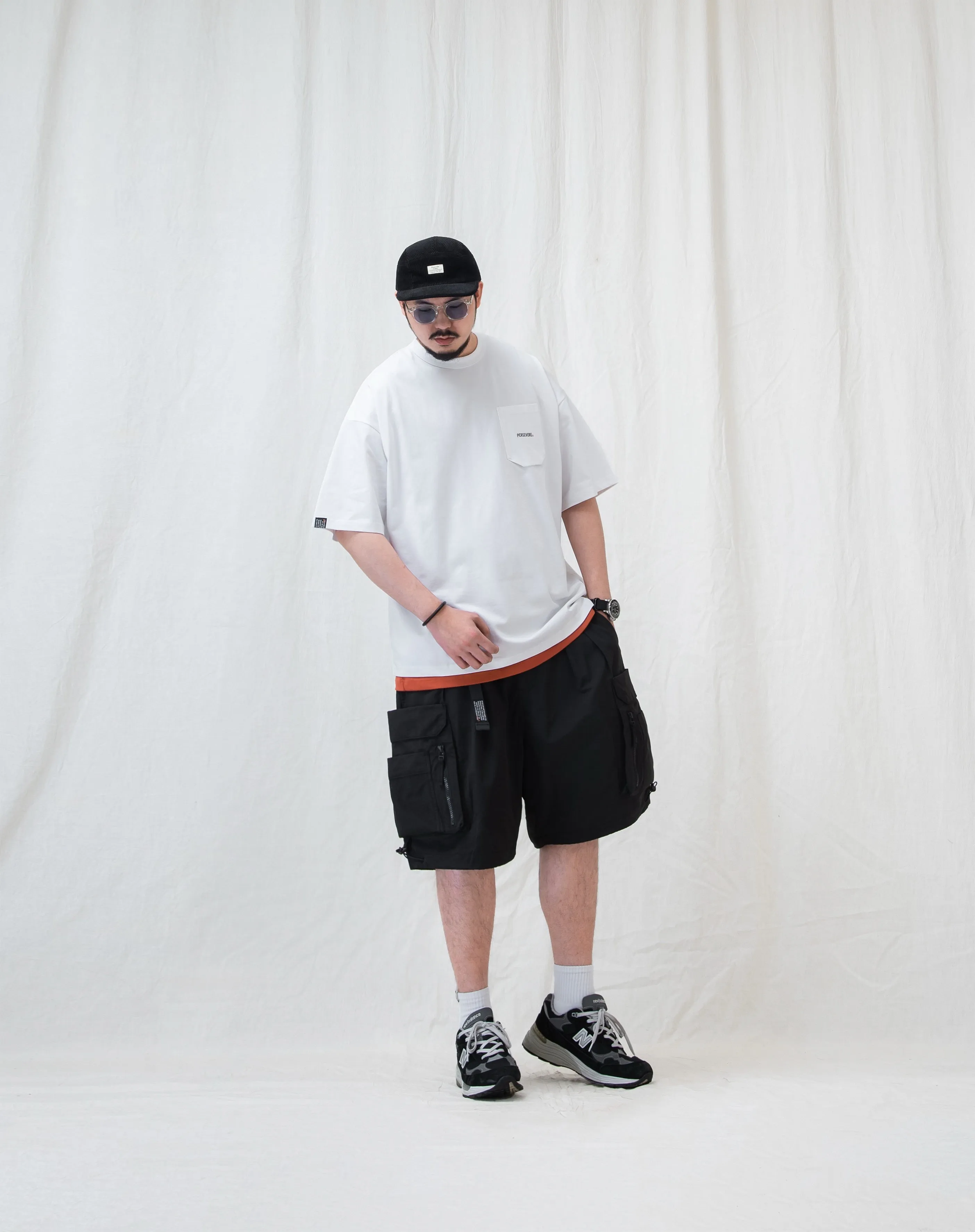 WATER-REPELLENT FUNCTIONAL CARGO SHORTS