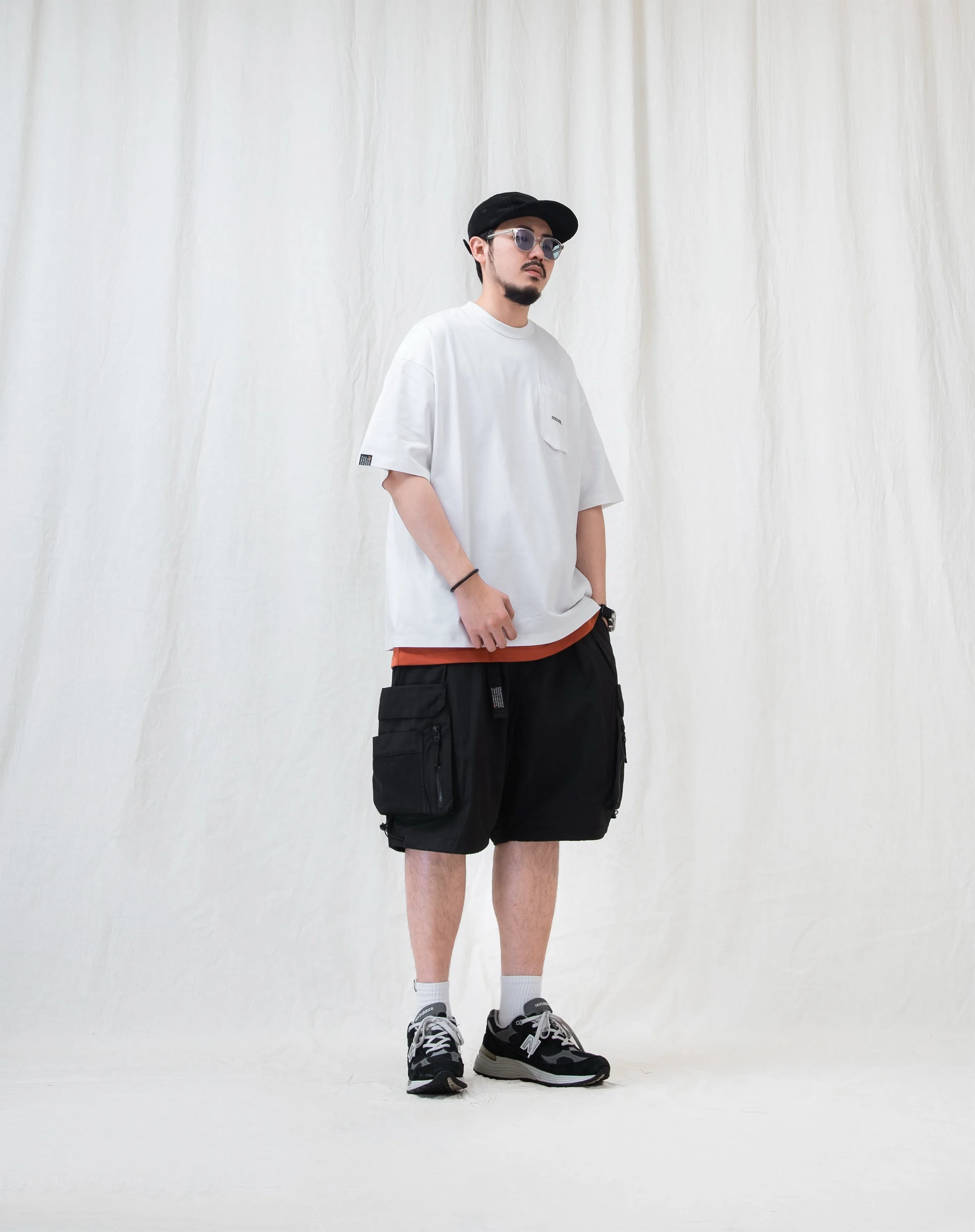 WATER-REPELLENT FUNCTIONAL CARGO SHORTS
