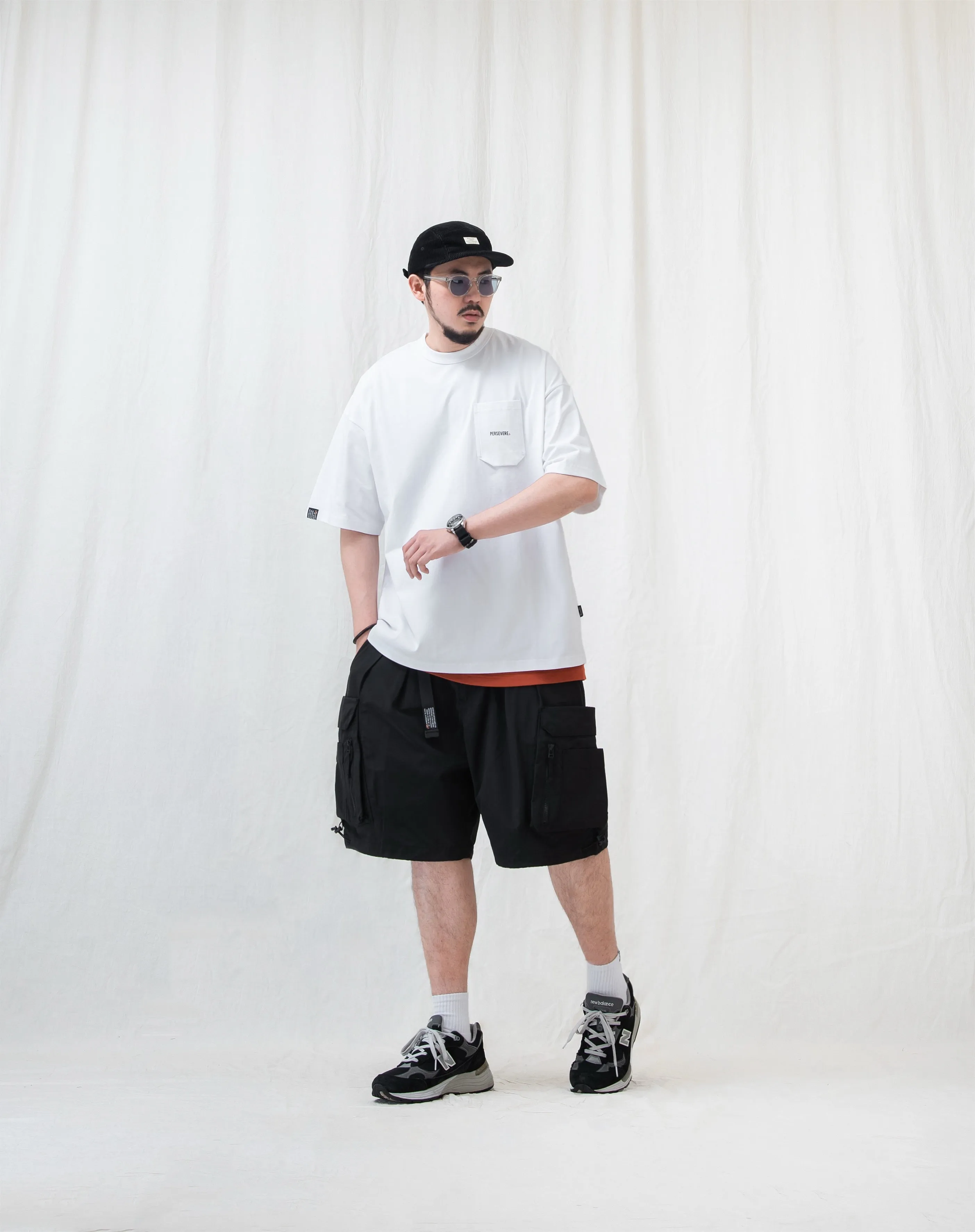 WATER-REPELLENT FUNCTIONAL CARGO SHORTS