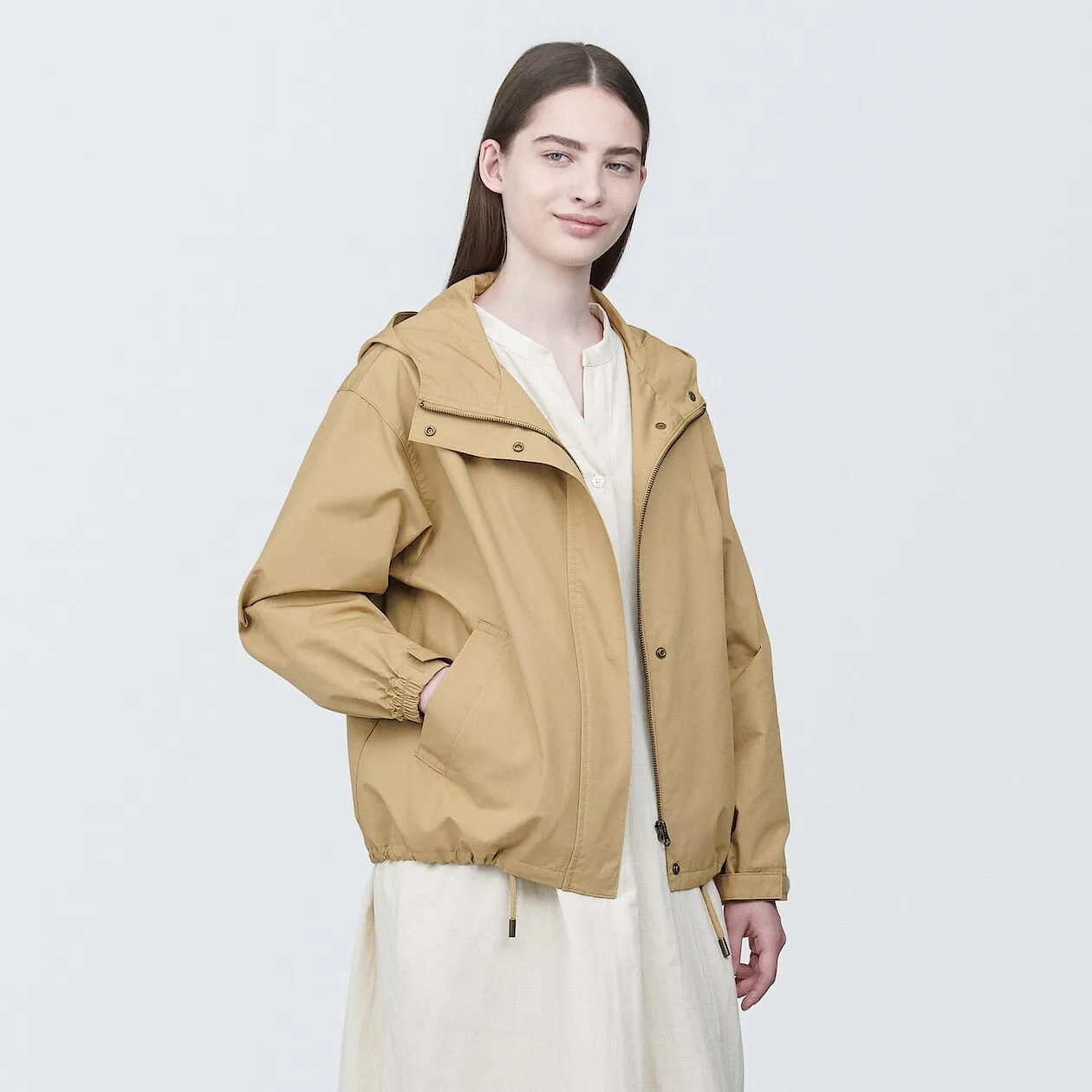 Water Repellent Hooded Jacket