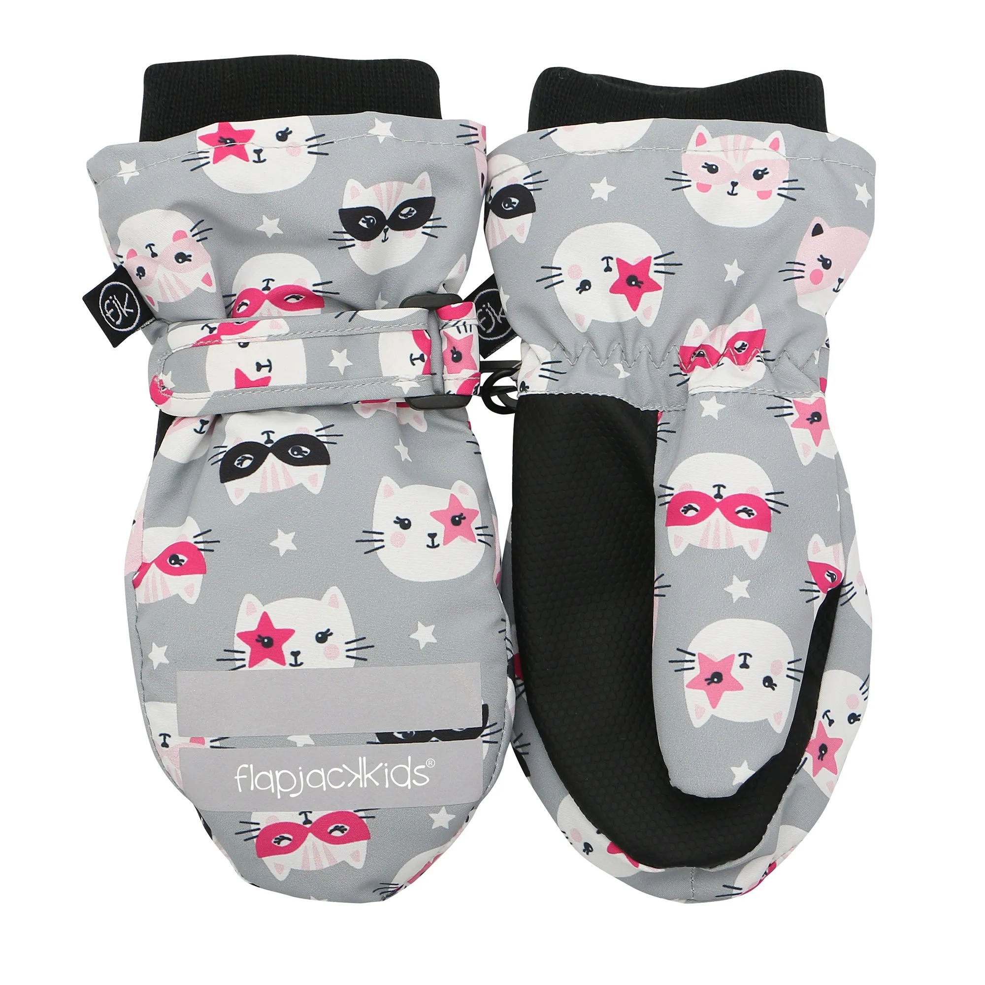 Water Repellent Ski Mittens - 4-6y