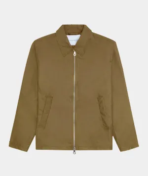 Water Repellent Zipper Jacket - Moss