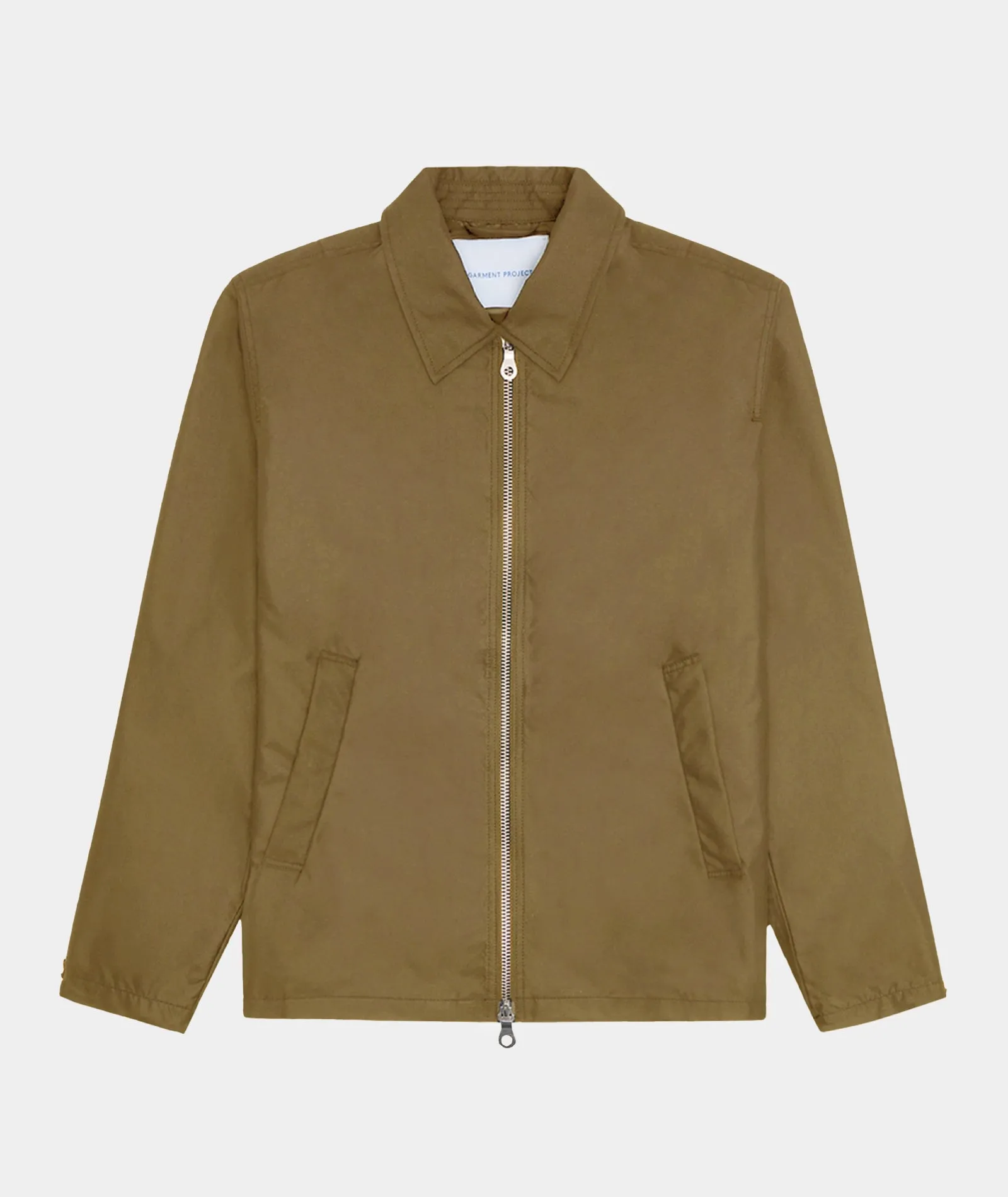 Water Repellent Zipper Jacket - Moss