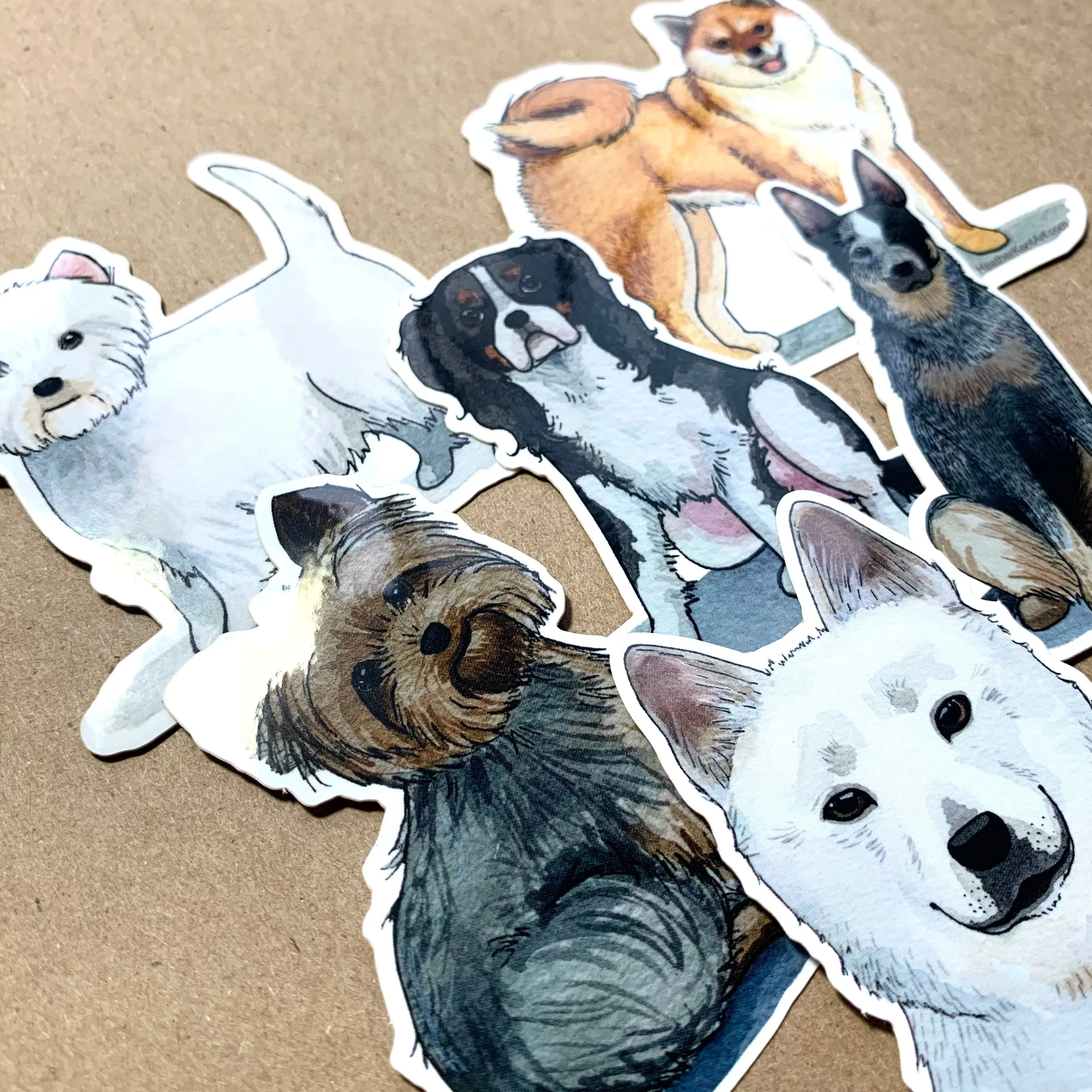 West Highland White / Westie Dog Vinyl Stickers, 3 inch, Doggos Sticker, Art Sticker