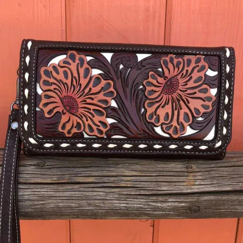 Western Tooled  Leather Wallets