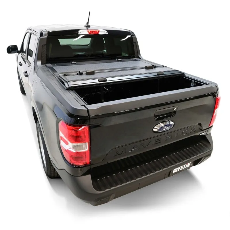 Westin 22-23 Ford Maverick 4WD 4ft. 6in. Bed Hard Tri-Fold Tonneau Cover - Black