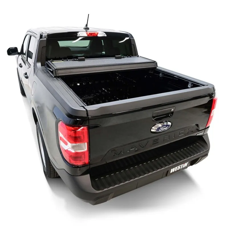 Westin 22-23 Ford Maverick 4WD 4ft. 6in. Bed Hard Tri-Fold Tonneau Cover - Black