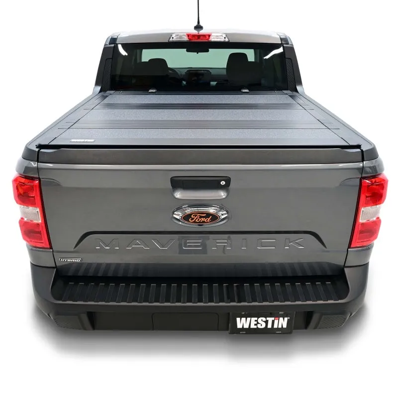 Westin 22-23 Ford Maverick 4WD 4ft. 6in. Bed Hard Tri-Fold Tonneau Cover - Black
