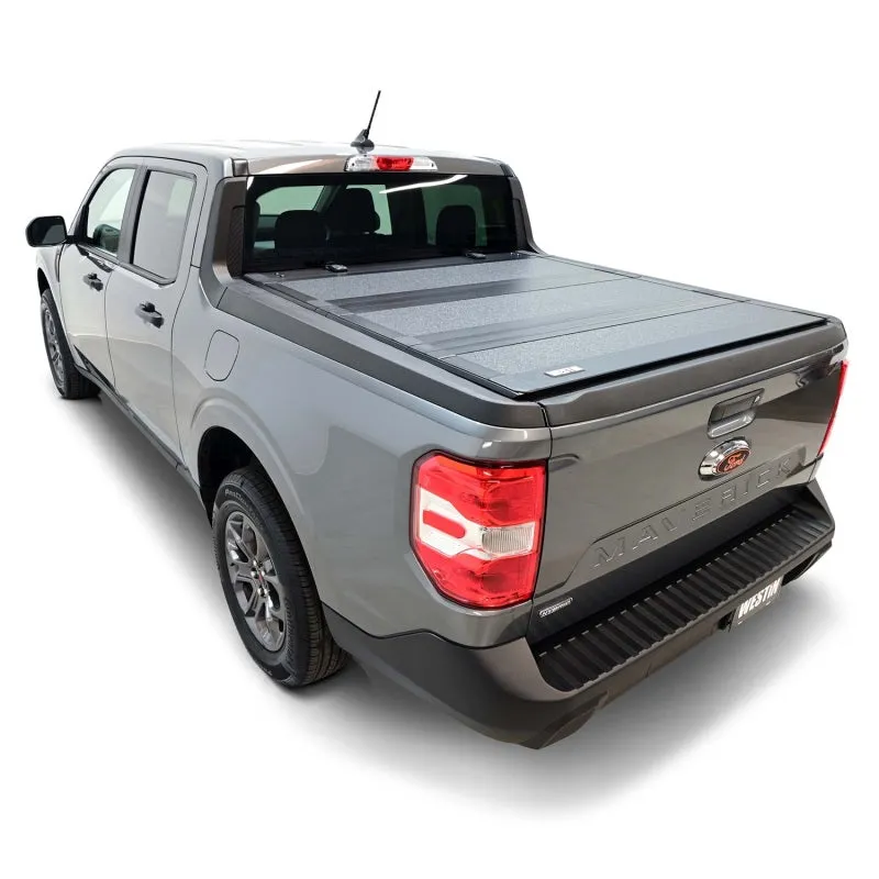Westin 22-23 Ford Maverick 4WD 4ft. 6in. Bed Hard Tri-Fold Tonneau Cover - Black