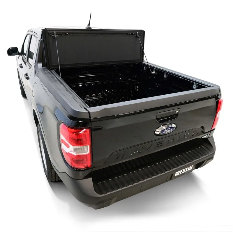 Westin 22-23 Ford Maverick 4WD 4ft. 6in. Bed Hard Tri-Fold Tonneau Cover - Black