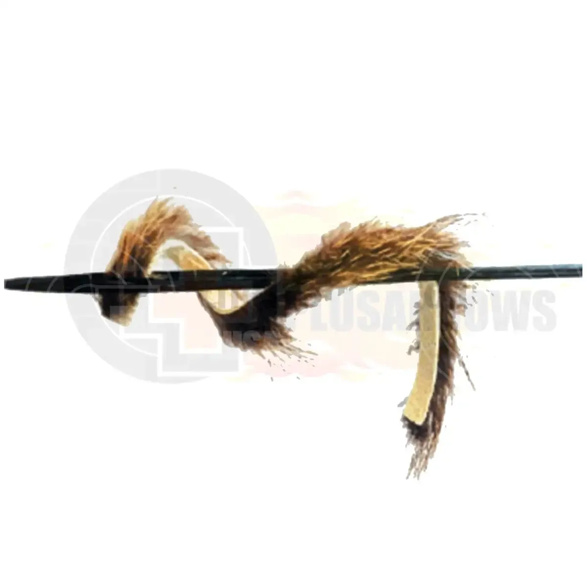 White Feather Fur Puff String Silencer