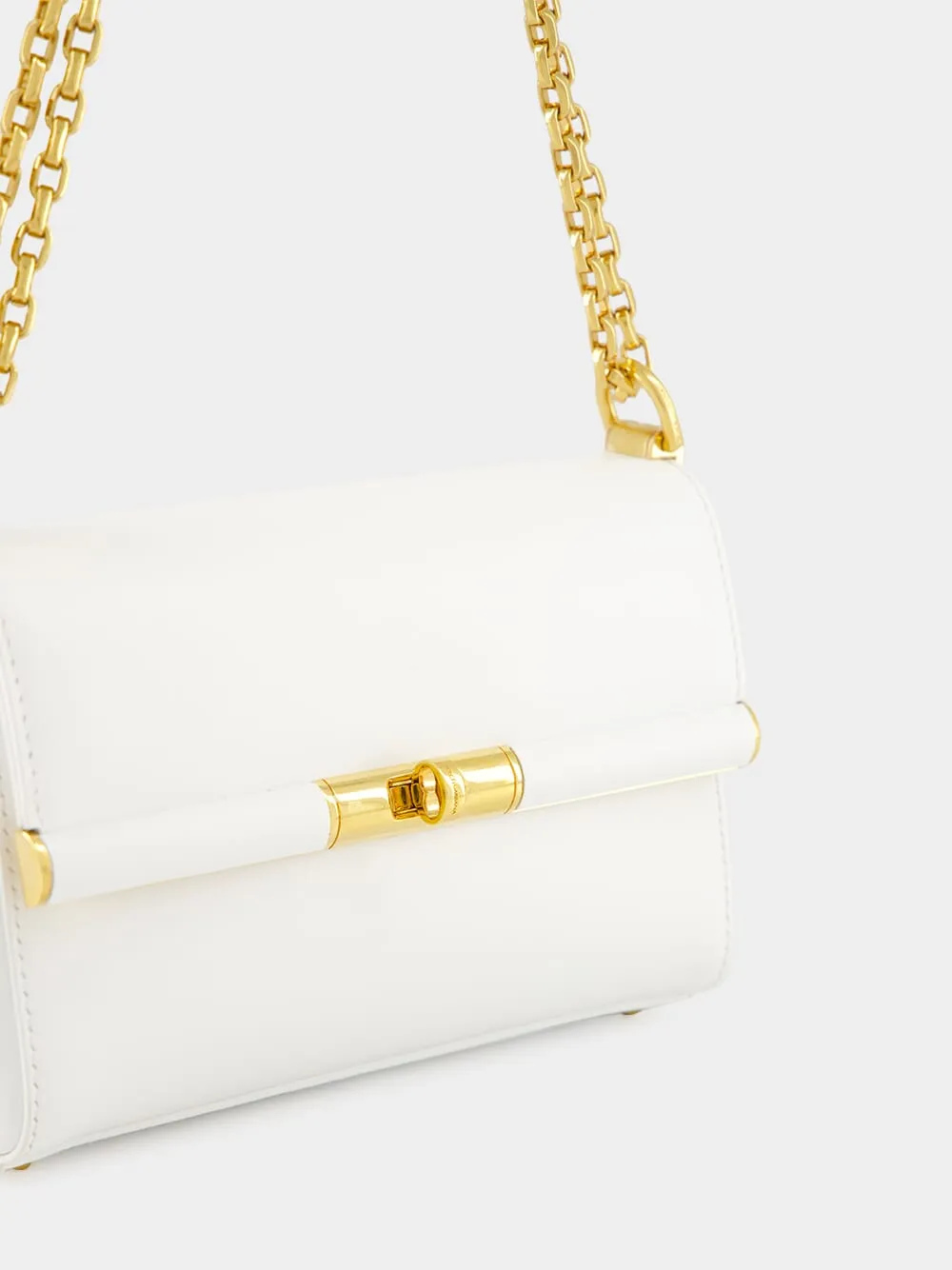 White Marlene Shoulder Bag