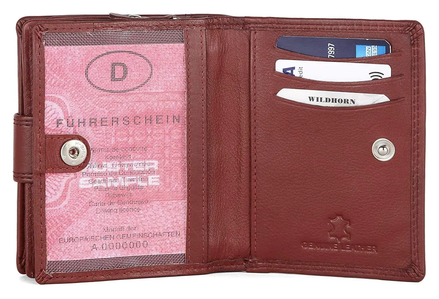 WILDHORN® Women's Leather Wallet and Pen Combo Set