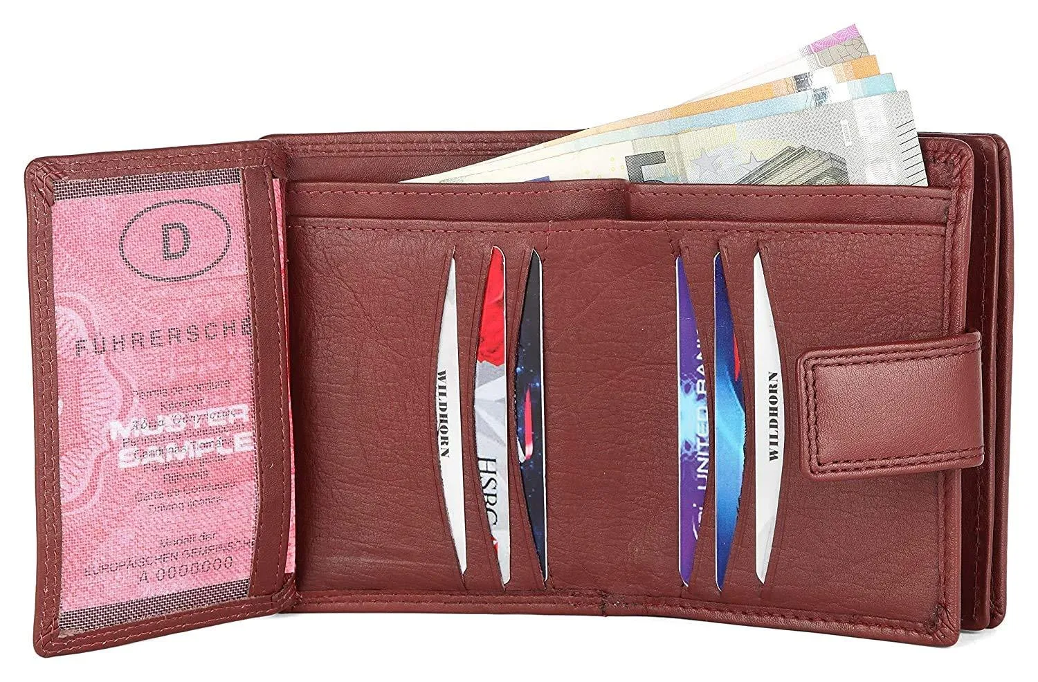 WILDHORN® Women's Leather Wallet and Pen Combo Set