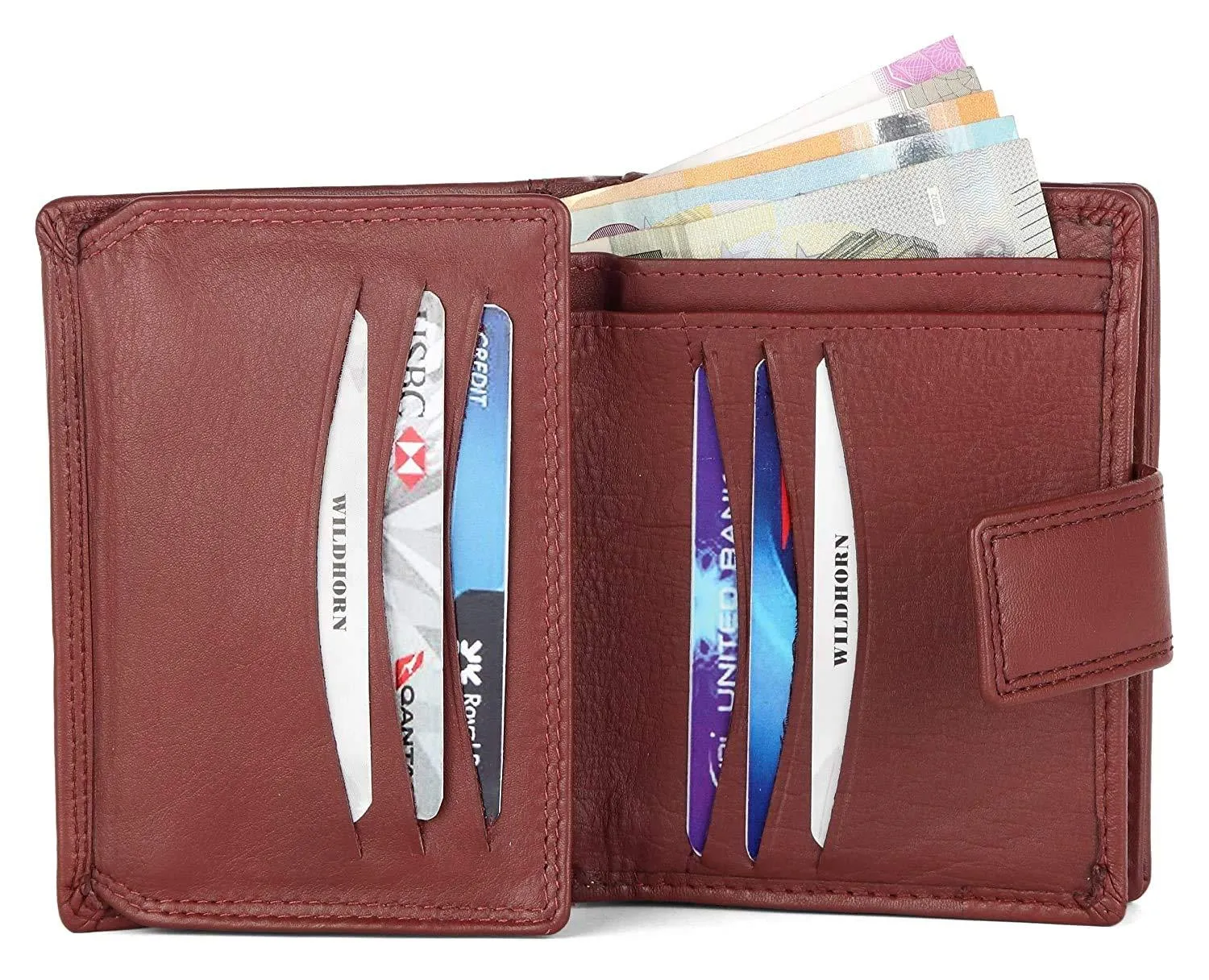 WILDHORN® Women's Leather Wallet and Pen Combo Set