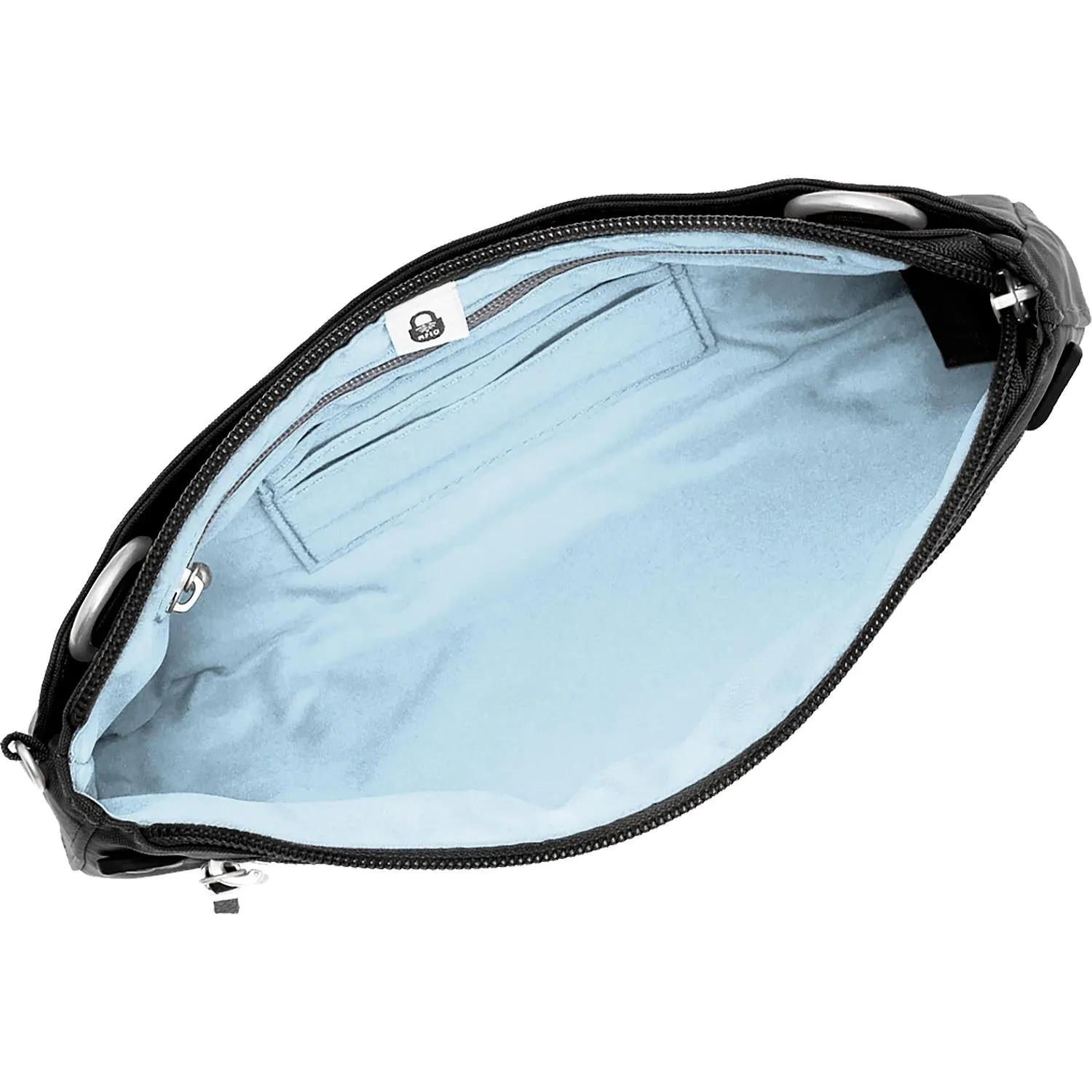 Women's Baggallini RFID Transit Bagg Black Nylon