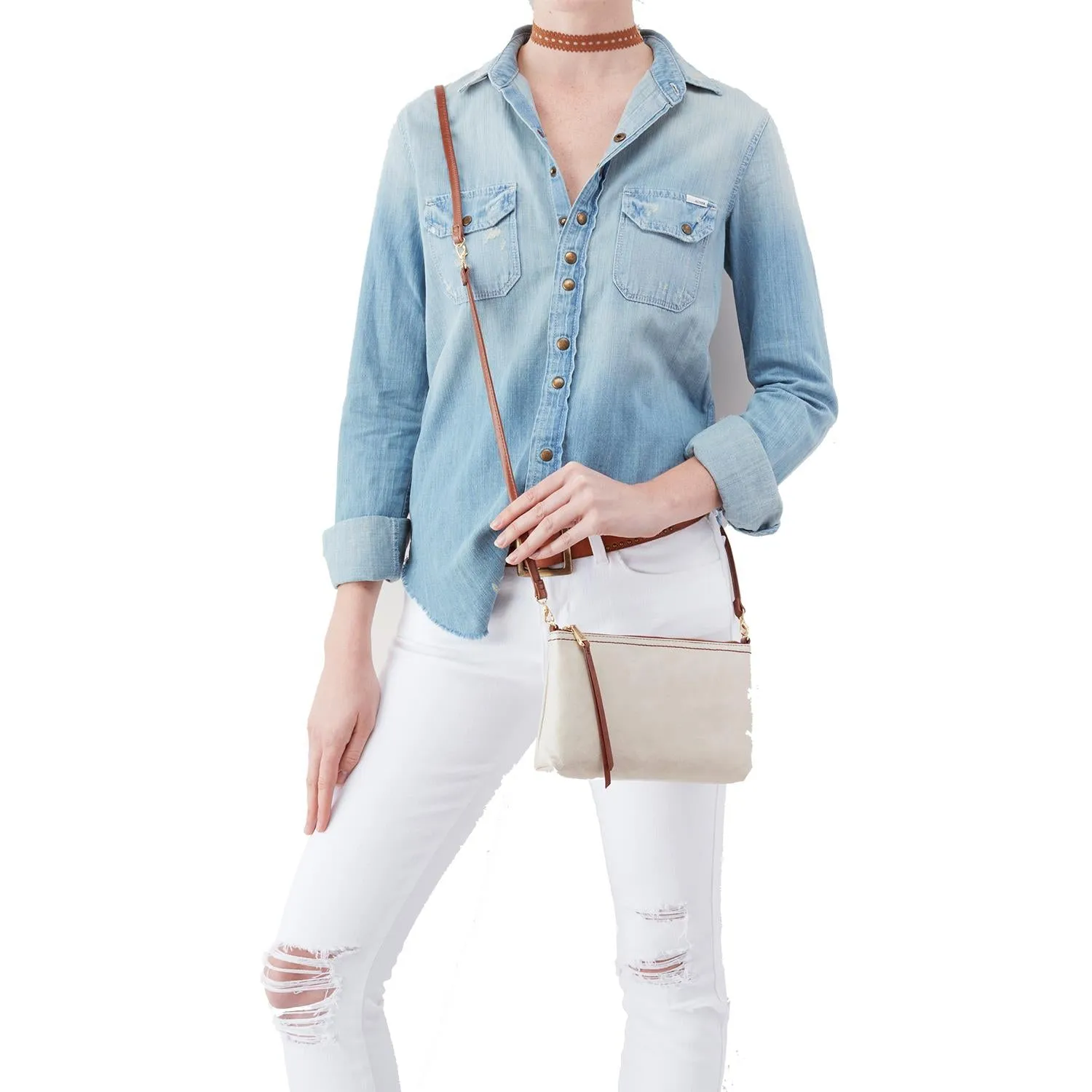 Women's Hobo Darcy Linen Vintage Leather