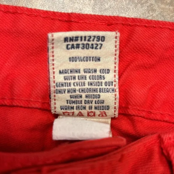 Women's True Religion Red Jeans Shorts