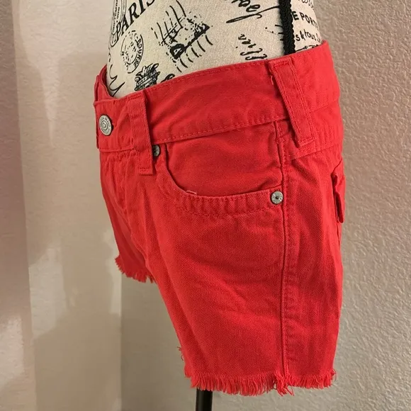 Women's True Religion Red Jeans Shorts