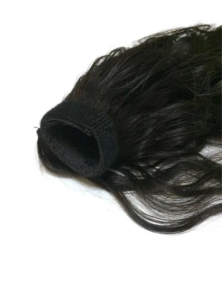 Wrap Around 100% Human Hair Ponytail in Deep Bodywave 18"