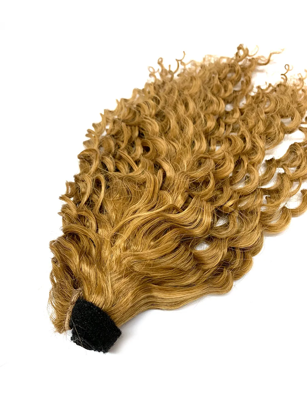 Wrap Around 100% Human Hair Ponytail in Deep Wave 12"
